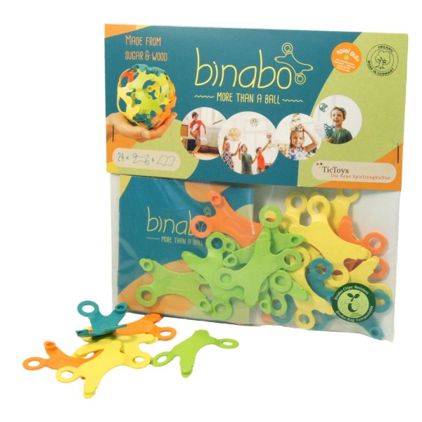  Binabo Konstruktionsspiel 24 Chips, gemischte Farben