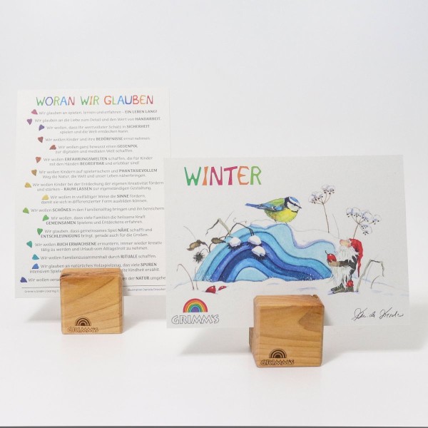  Grimm''s Jahreszeitenpostkarte "Winter"