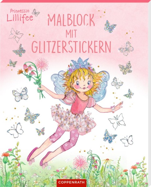  Malblock mit Glitzerstickern - Prinzessin Lillifee 5+