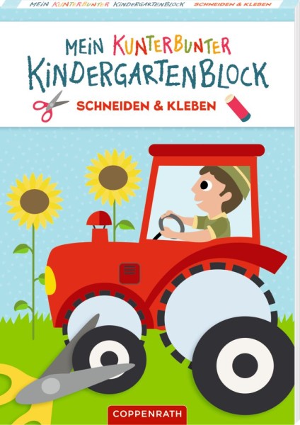  Mein kunterbunter Kindergartenblock - Schneiden & Kleben (Fahrzeuge)