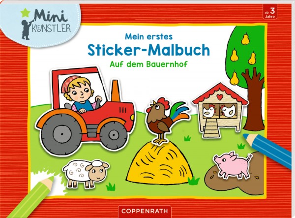  Mein 1. Sticker-Malbuch - Auf dem Bauernhof (Mini-Künstler)