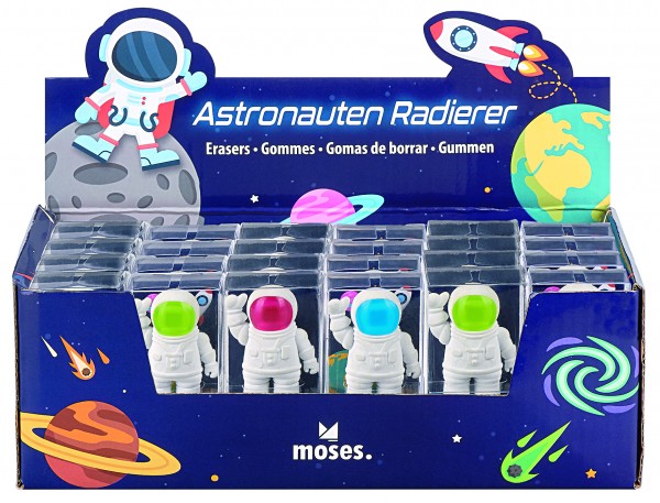  Astronauten-Radierer (verschiedene Designs, 1 Stück) - Moses