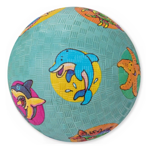  Kinder Spielball Naturkautschuk Unterwassertiere 12,5 cm - TapirElla Lutz Mauder