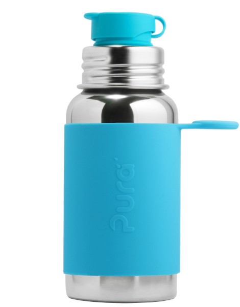  Pura Sport Flasche 550ml mit Sleeve aqua