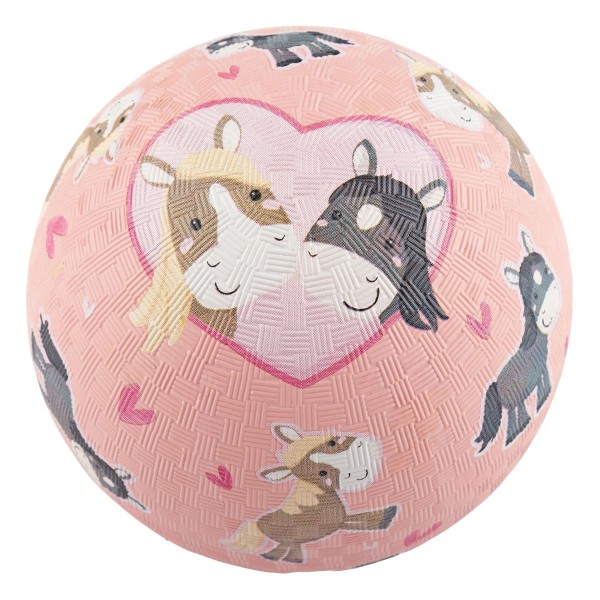  Kinder Spielball Naturkautschuk Pony Love rosa 17cm - Sigikid
