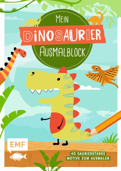  Mein Dinosaurier Ausmalblock 4+