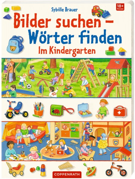  Bilder suchen - Wörter finden: Im Kindergarten