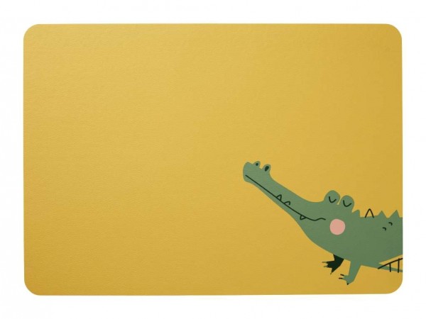  Kinder-Tischset Croco Krokodil gelb - ASA Selection