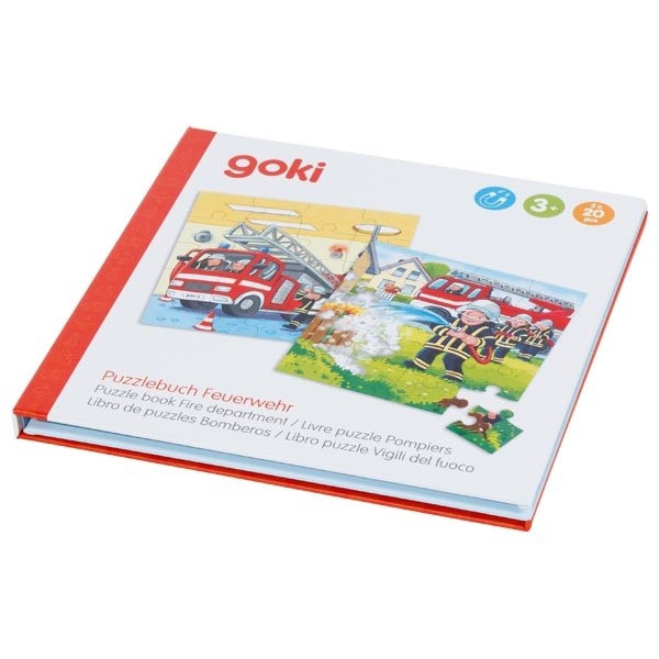  Puzzlebuch Feuerwehr (2 x 20 Teile) - Goki