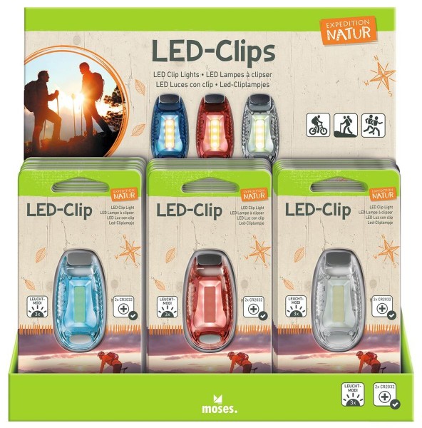  Expedition Natur LED-Clip (1 Stück sortiert) - Moses