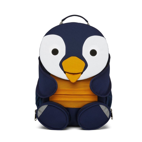  Kindergarten-Rucksack groß Pinguin dunkelblau - Affenzahn
