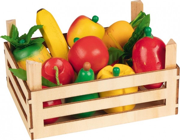  Miniatur Obst und Gemüse in Kiste (10 teilig) für Kauflanden - Goki