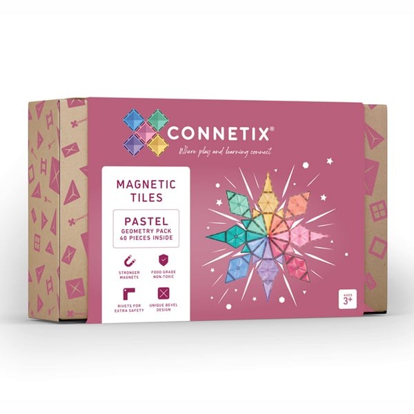  Connetix PASTEL Geometry Pack Magnetbausteine 40-teilig