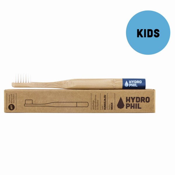  Nachhaltige Kinder-Zahnbürste dunkelblau extraweich - Hydro Phil