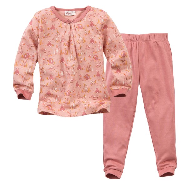  Kinder-Pyjama rosé Hasen - People Wear Organic