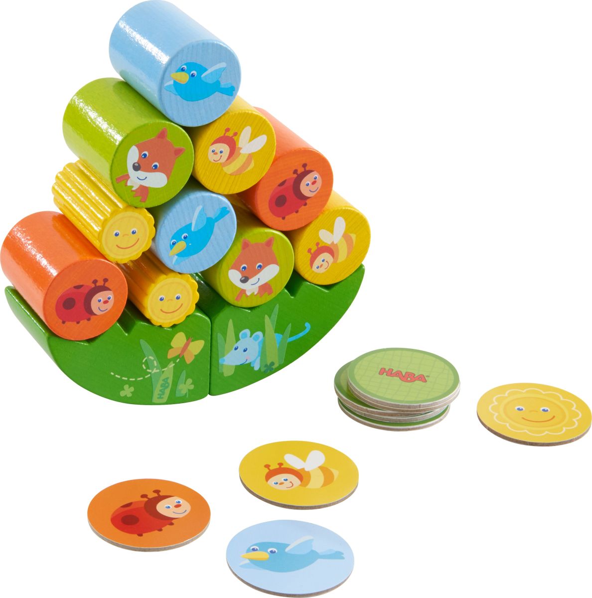 Spielzeug für frühkindliches Lernen Stapel Stapelspiel Fuchs und Bauspielzeug 