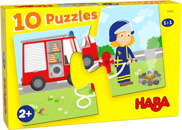  HABA 10 Puzzles – Einsatzfahrzeuge