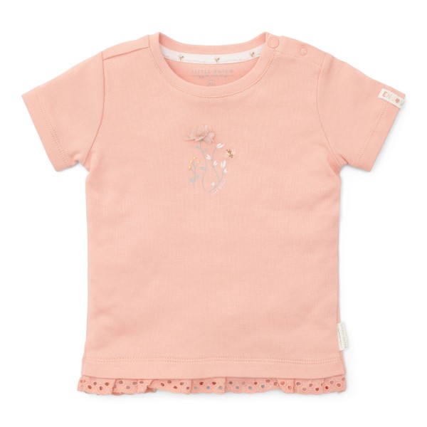  T-Shirt kurzärmlig Flower Pink - Little Dutch
