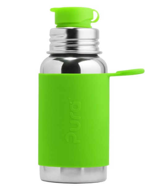  Pura Sport Flasche 550ml mit Sleeve grün