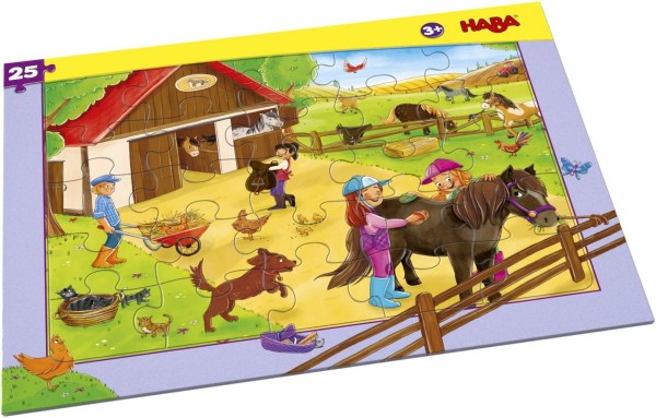  HABA Rahmenpuzzle Pferdehof 304654 (25 Teile)