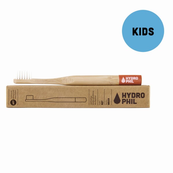  Nachhaltige Kinder-Zahnbürste rot extraweich - Hydro Phil