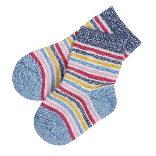  Kinder-Socken bunt geringelt - People Wear Organic