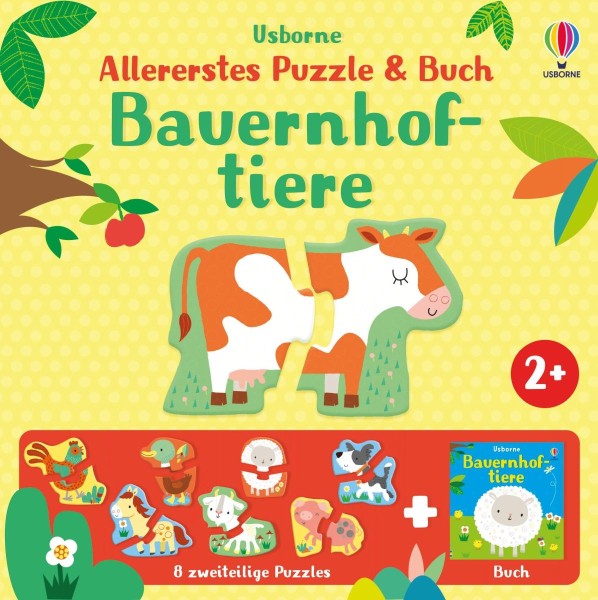  Allererstes Puzzle & Buch: Bauernhoftiere 2+