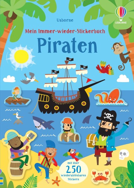  Mein Immer-wieder-Stickerbuch: Piraten 3+