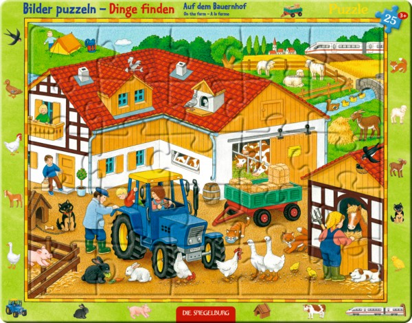  Rahmenpuzzle - Auf dem Bauernhof (25 Teile)