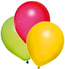  Luftballons "Rainbow" farbig sortiert (10 Stück)