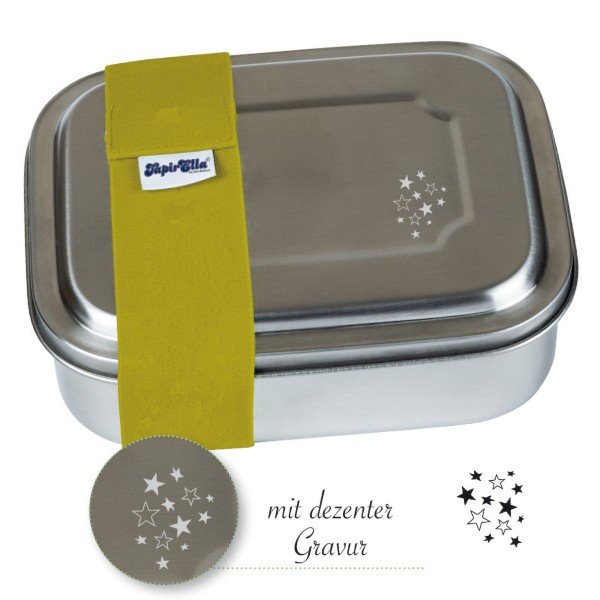  Edelstahl Lunchbox Sterne grün - Lutz Mauder Verlag