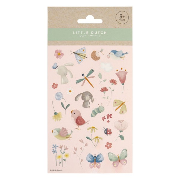  Stickers Flowers & Butterflies - Little Dutch