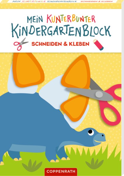  Mein kunterbunter Kindergartenblock - Schneiden & Kleben (Dinosaurier)