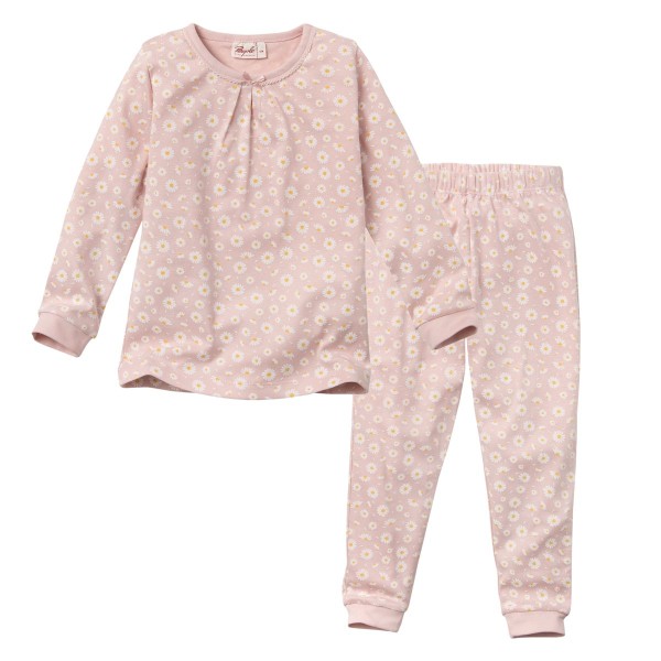  Kinder-Pyjama rosa Blumen - People Wear Organic