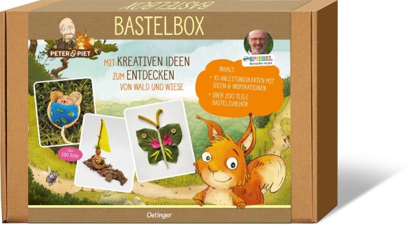  Bastelbox zum Entdecken von Wald und Wiese - Peter & Piet