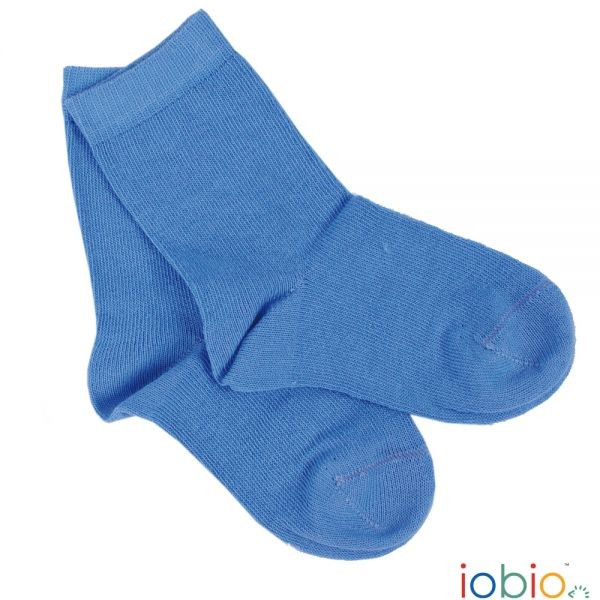  Baby-Socken Baumwolle hellblau - iobio