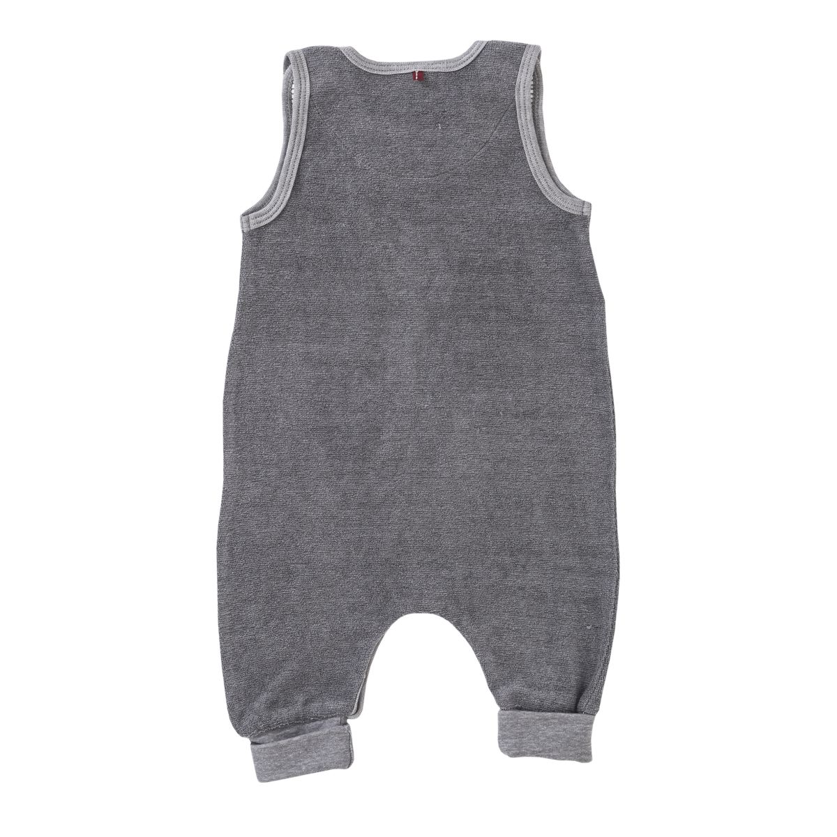Frottee-Strampler grau - 50-56