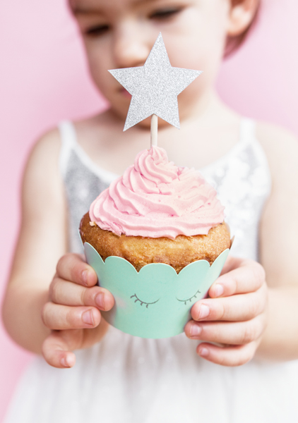 Muffinmanschetten Einhorn (6 Stk.) - Party Deco