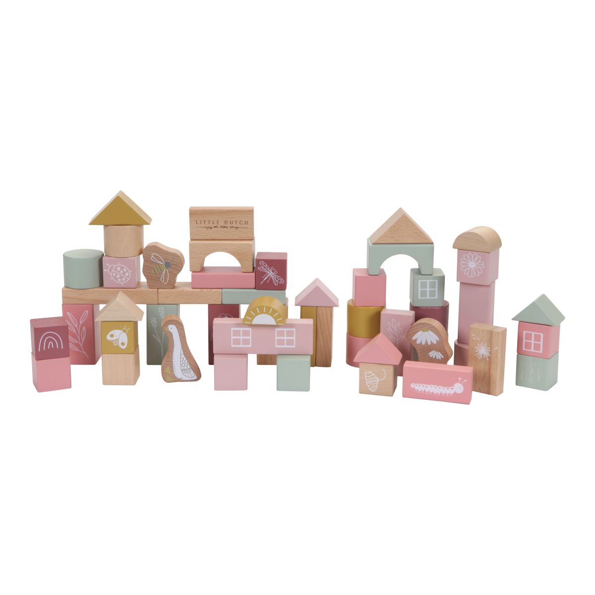 Holz-Bausteine pink - Little Dutch
