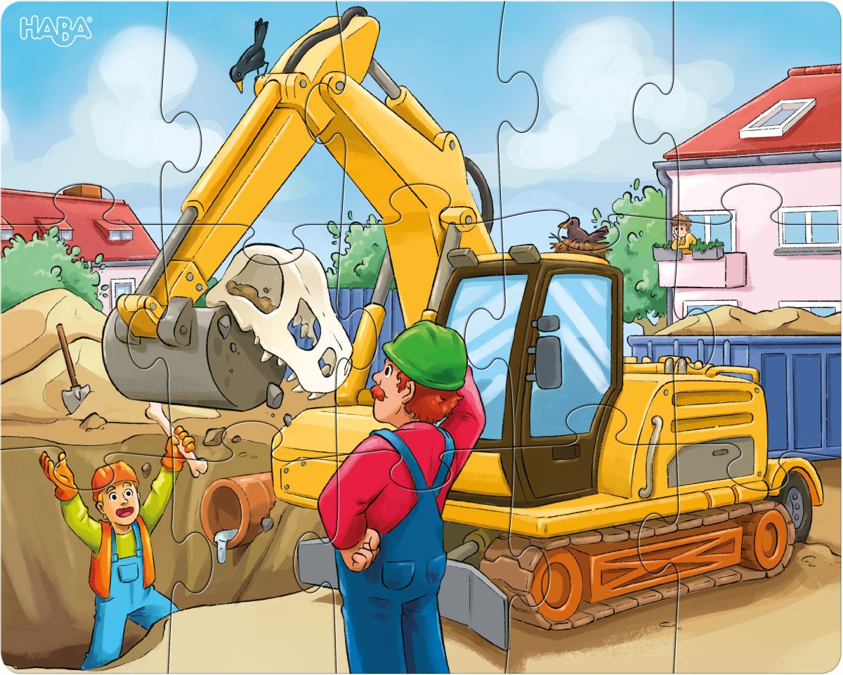 HABA Puzzles Baustellenfahrzeuge
