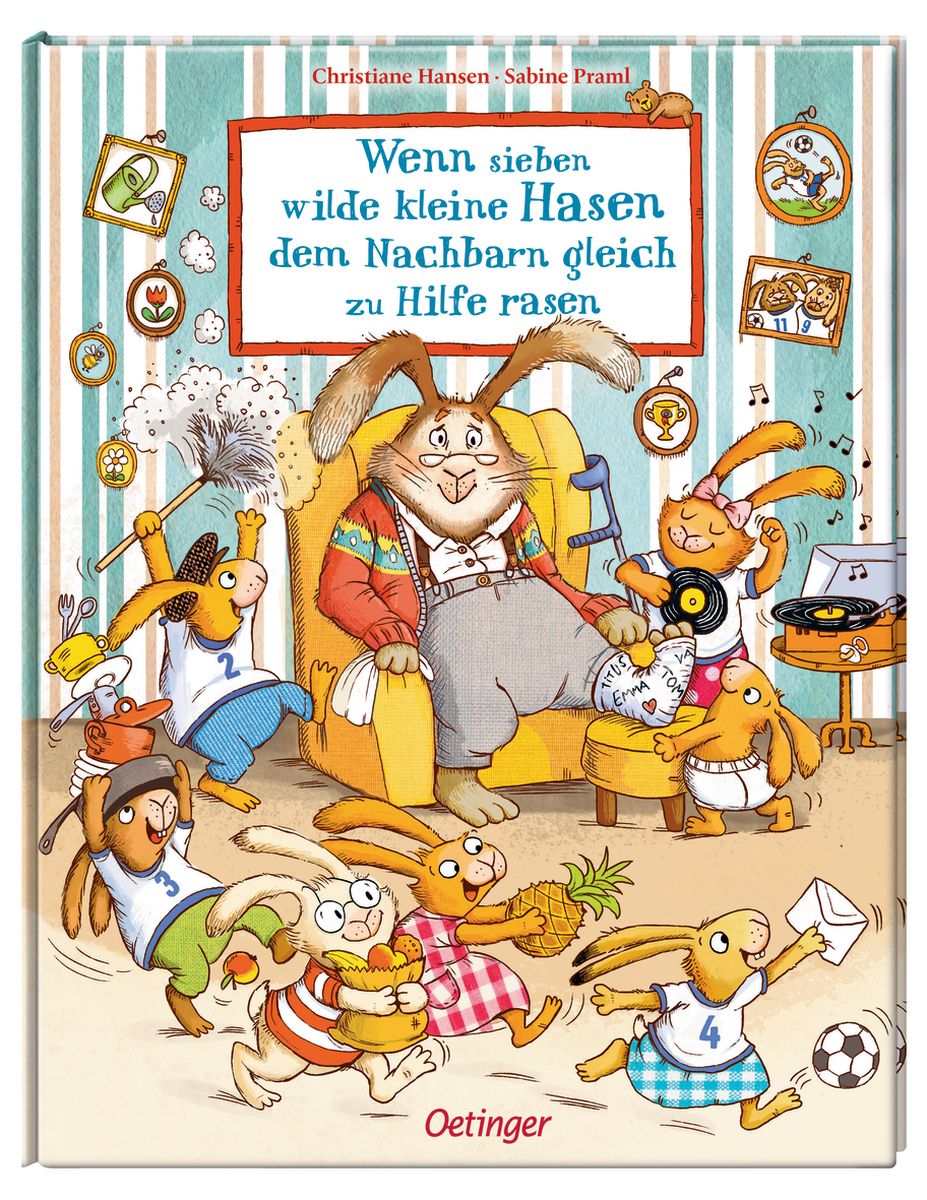 Wenn sieben wilde kleine Hasen 3+ dem Nachbarn gleich zur Hilfe rasen