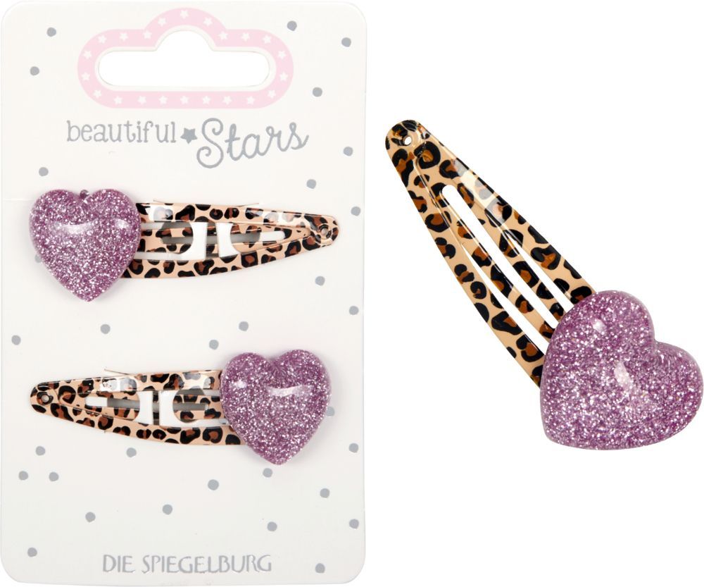 Haarclips Herz - beautiful Stars (versch. Designs, 1 Stück)