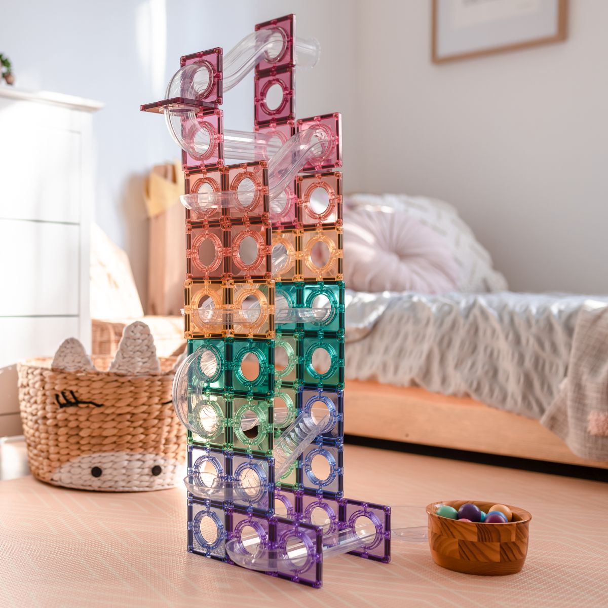 CONNETIX PASTEL Ball Run Pack Magnetbausteine 106-teilig