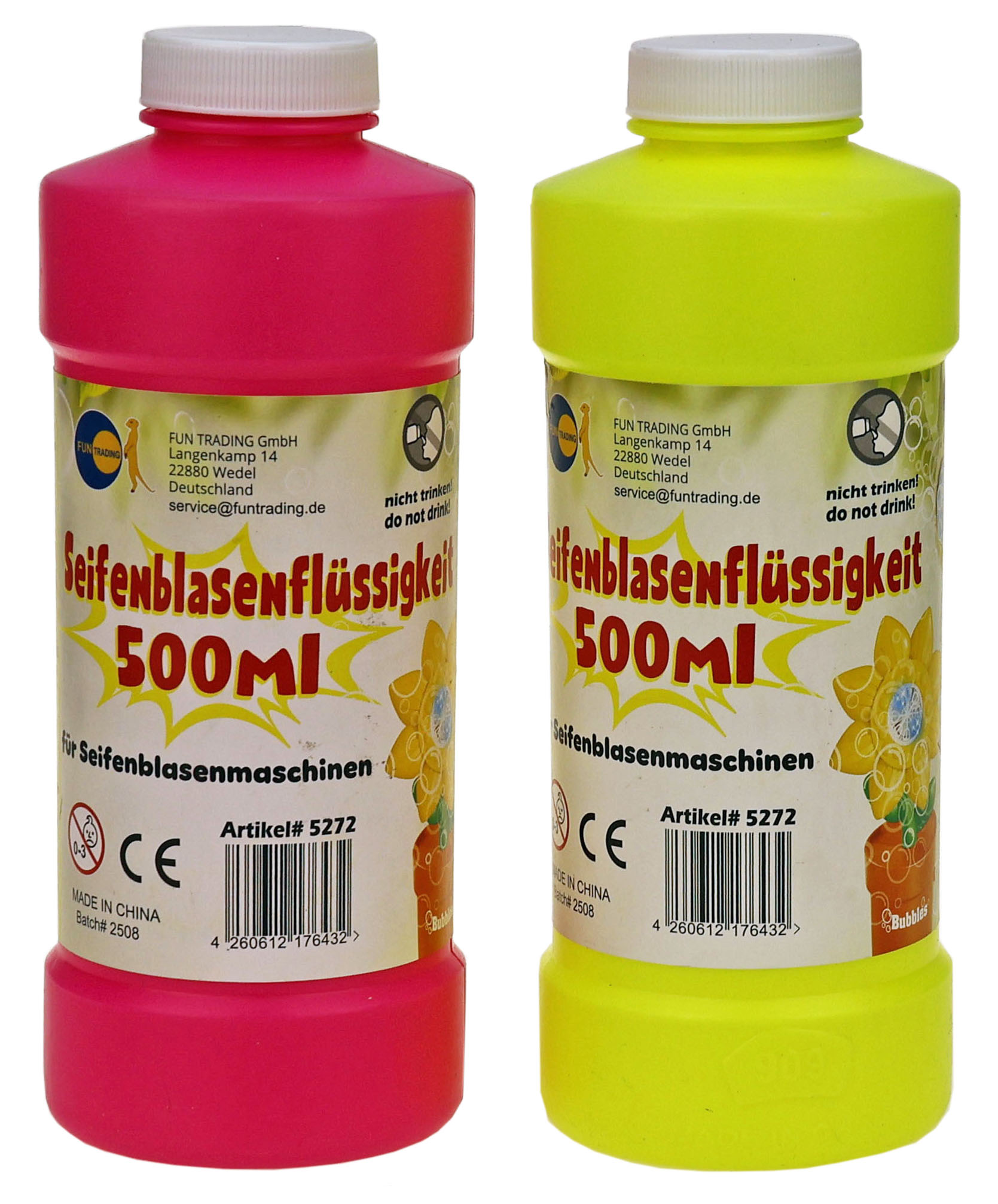 Seifenblasenflüssigkeit Nachfüllflasche 500ml - Fun Trading