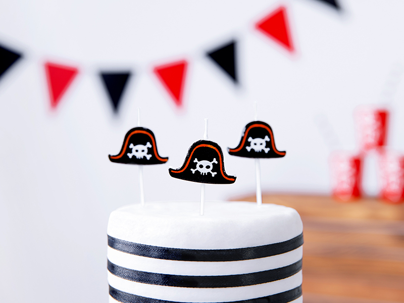 Geburtstagskerzen Piraten (5 Stk.) - Party Deco