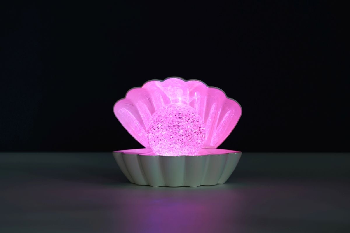 iTotal - Muschel-Lampe Perlweiß