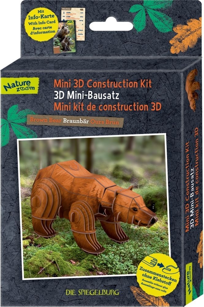 3D Mini-Bausatz Bär - Nature Zoom