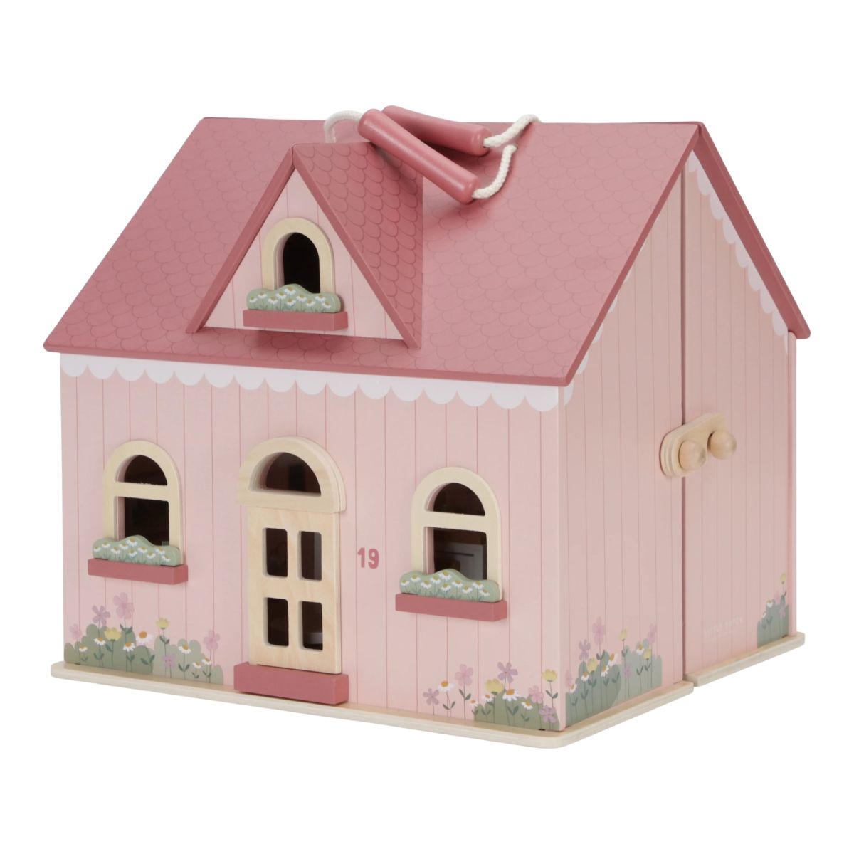 Tragbares Holzpuppenhaus - Little Dutch