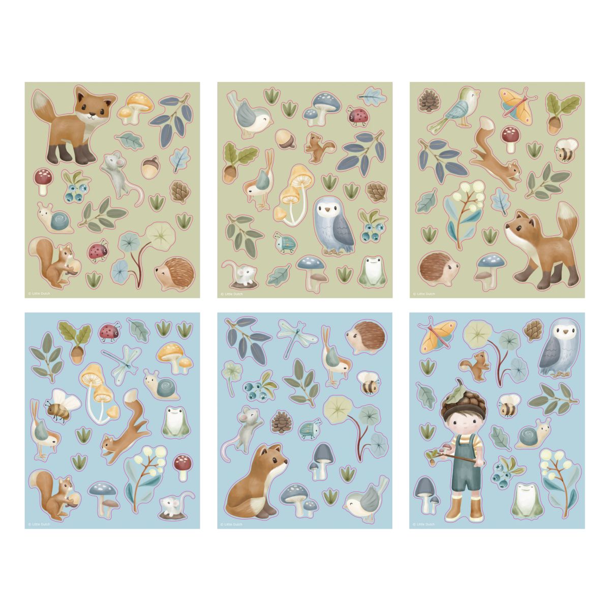 Sticker Set Forest Friends - Little Dutch