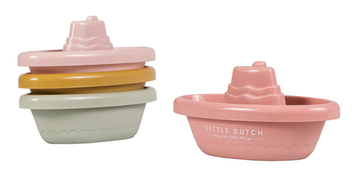 Bade-Boote rosa (4er Set) - Little Dutch